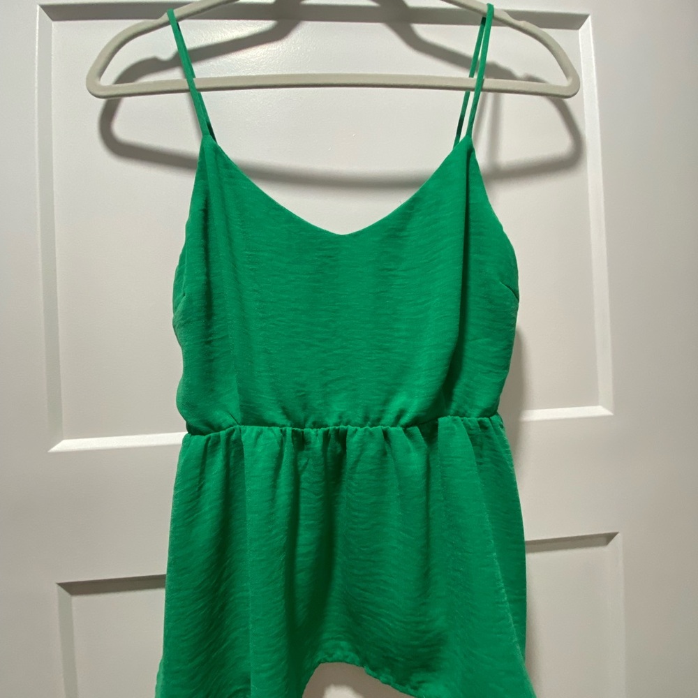 Green tank top